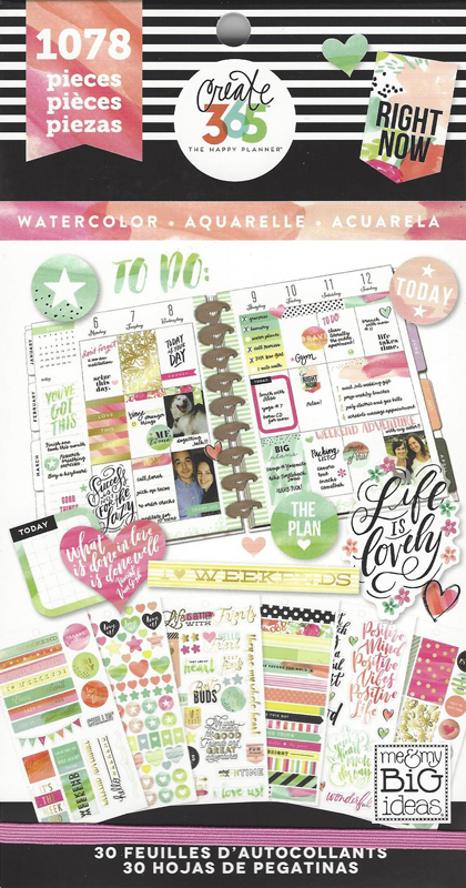 420x800 Sticker Value Pack Watercolor (Happy Planner, Mambi)