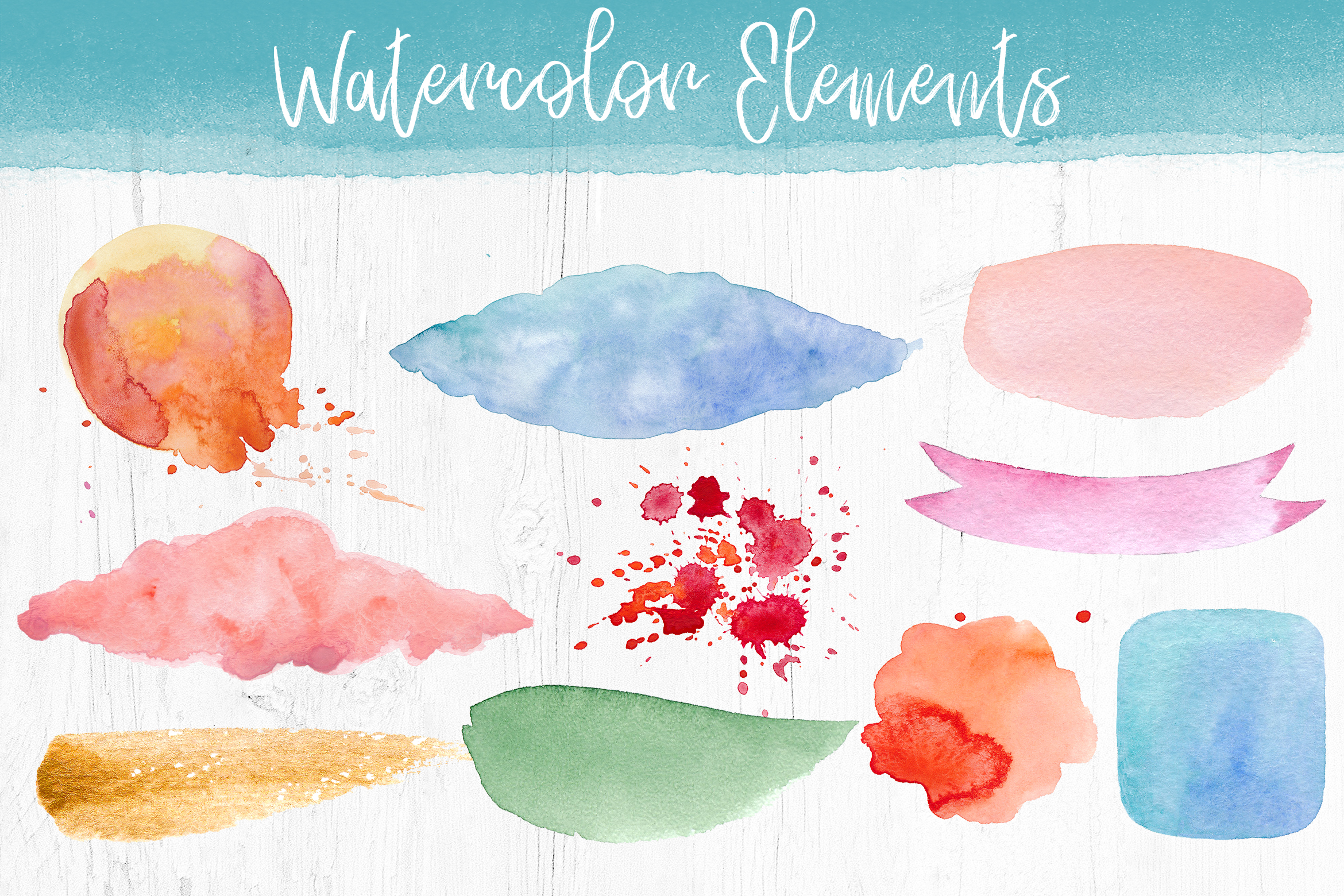 2340x1560 Watercolor Pack. Textures And Logos
