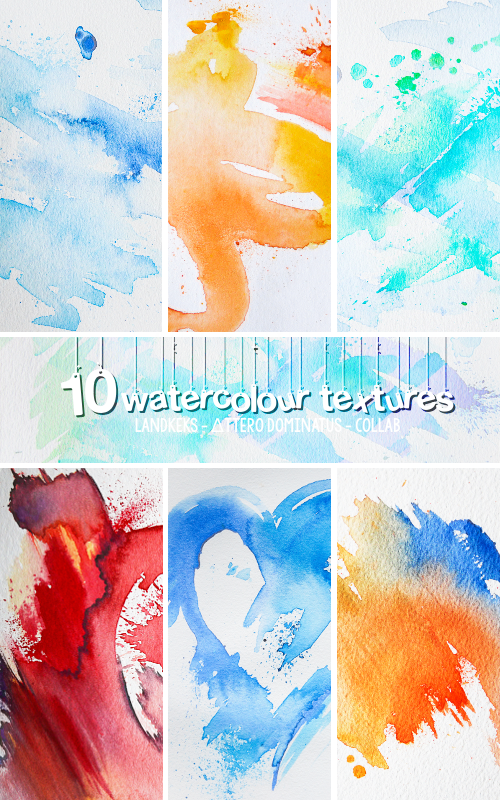 500x800 Watercolour Texture Pack By Landkeks Stock