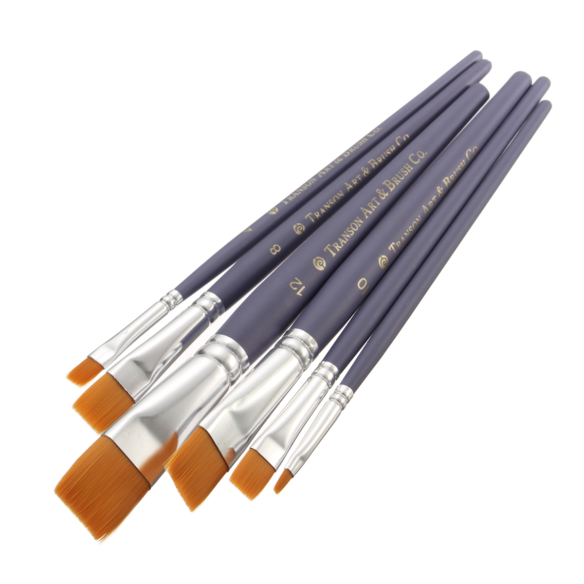 1200x1200 6pcs Different Shape Nylon Hair Paint Brush Set Gouache Watercolor