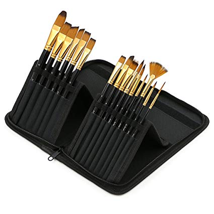425x425 Hipiwe Professional Artist Paint Brush Set With Short