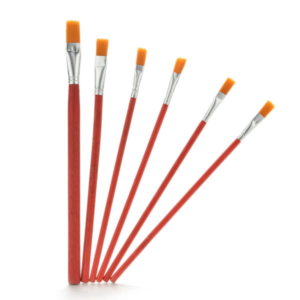 600x600 6pcsset High Quality Artist Bristle Hair Watercolor Paint Brush