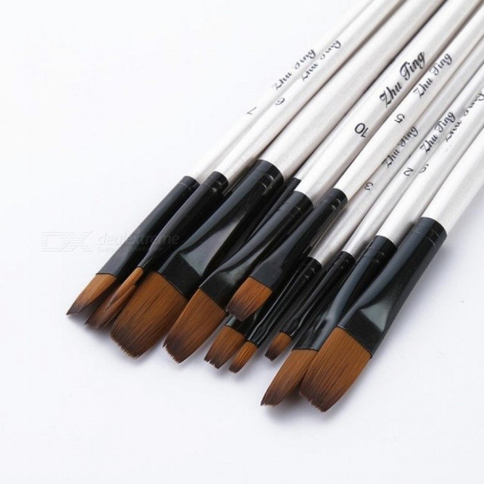 700x700 1224pcs Nylon Hair Wooden Handle Watercolor Paint Brush Pen Set