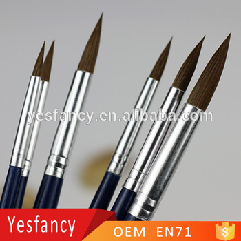 350x350 Professional Long Wood Handle Watercolor Brush Horse Hair Paint