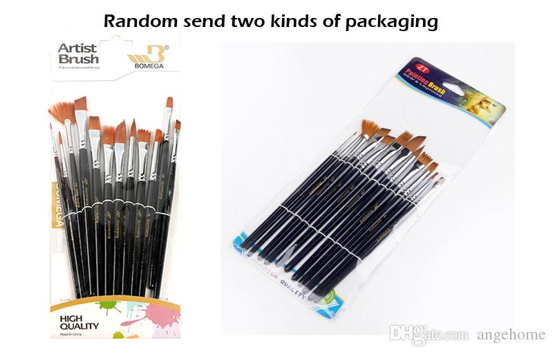 800x512 2018 Watercolor Gouache Paint Brushes Different Shape Round