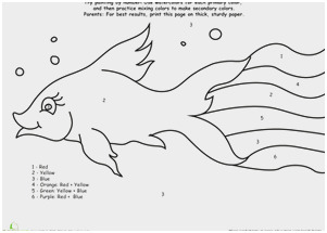 301x215 Fish Worksheets For Preschoolers Luxury Watercolor Paint By Number