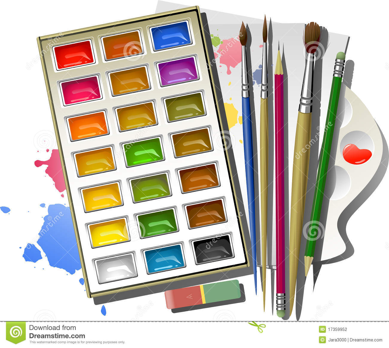 Watercolor Paint Clipart