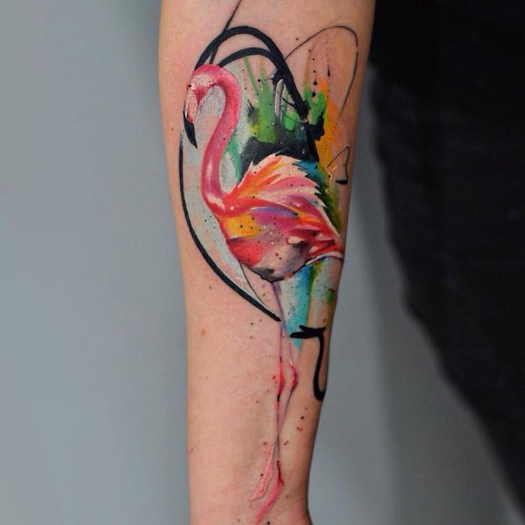 750x750 Delicate Watercolor Tattoos Look Like Beautiful Paintings On Skin