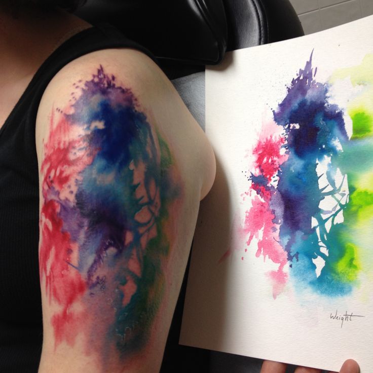 736x736 Watercolor Tattoo