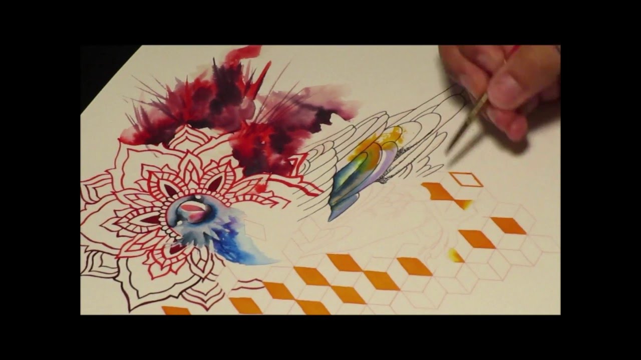 1280x720 Watercolor Painting] Tattoo Design