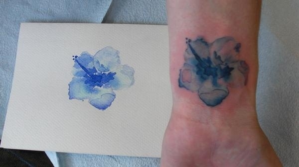 600x336 39 People With Watercolor Paintings Tattooed To Their Bodies