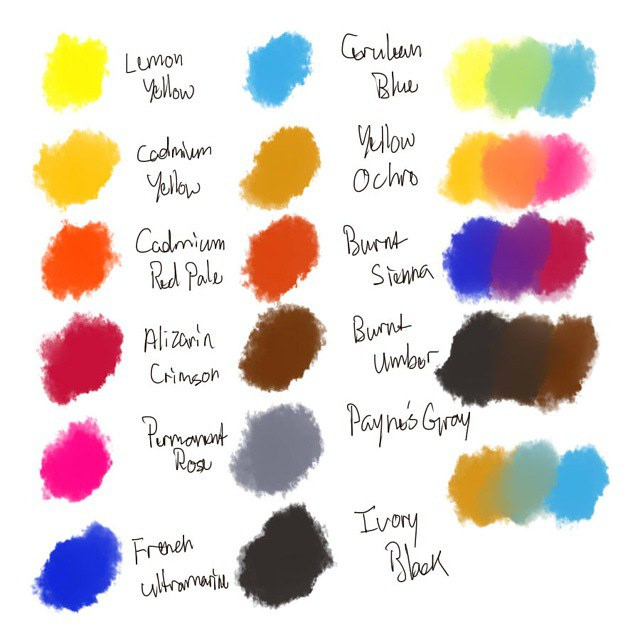 640x640 Created A Watercolor Palette In Paint Tool Sai. Slowly
