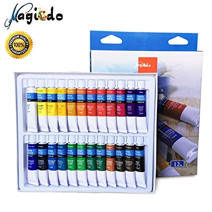 425x425 Watercolor Paint Set With Palette, 24 Colors X 12ml