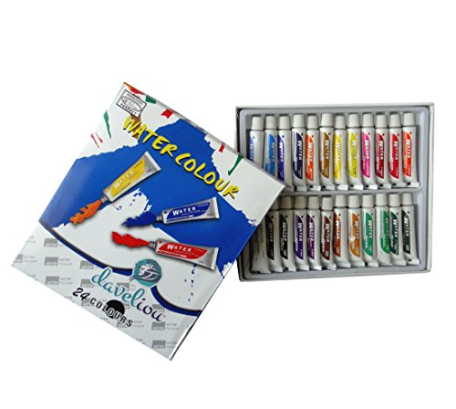 500x448 Daveliou Watercolor Paint Set 12ml X 24 Tubes Non Toxic