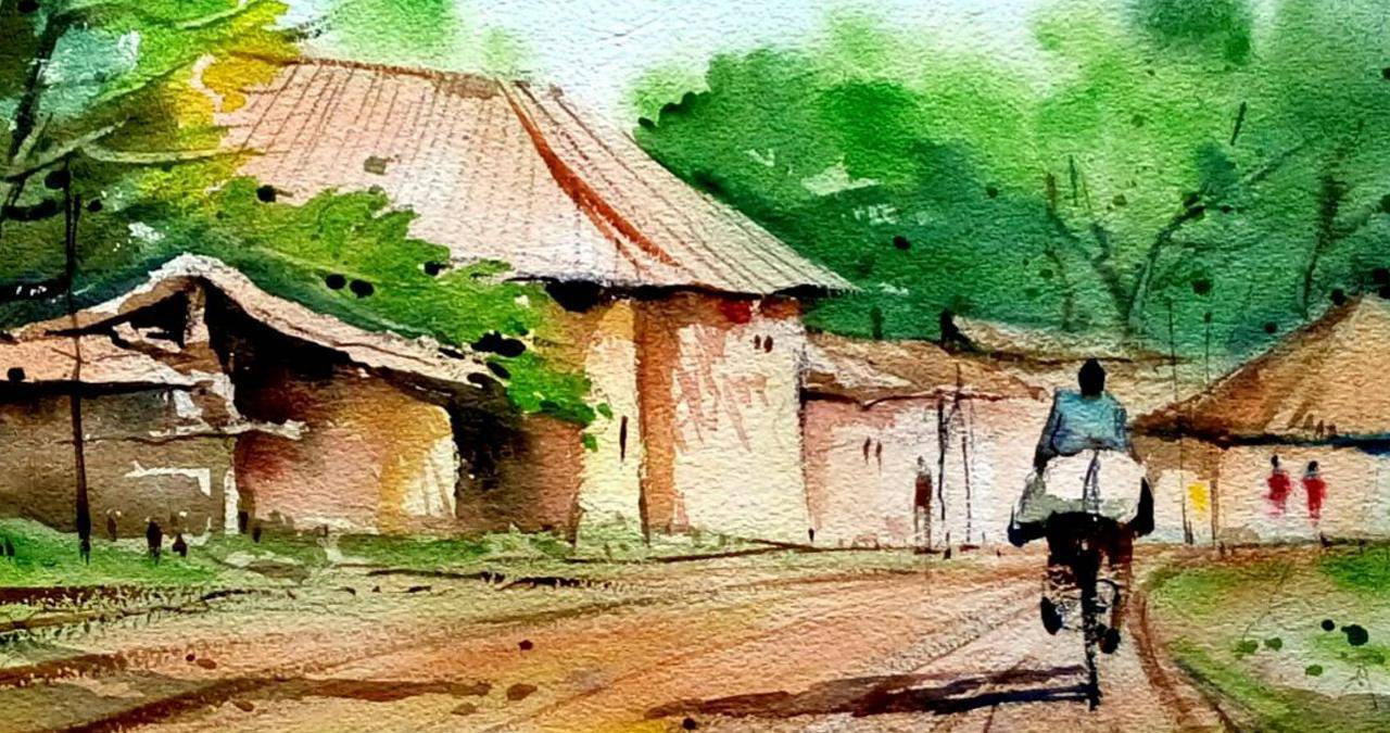 1280x675 Life In A Village Watercolor Painting Workshop