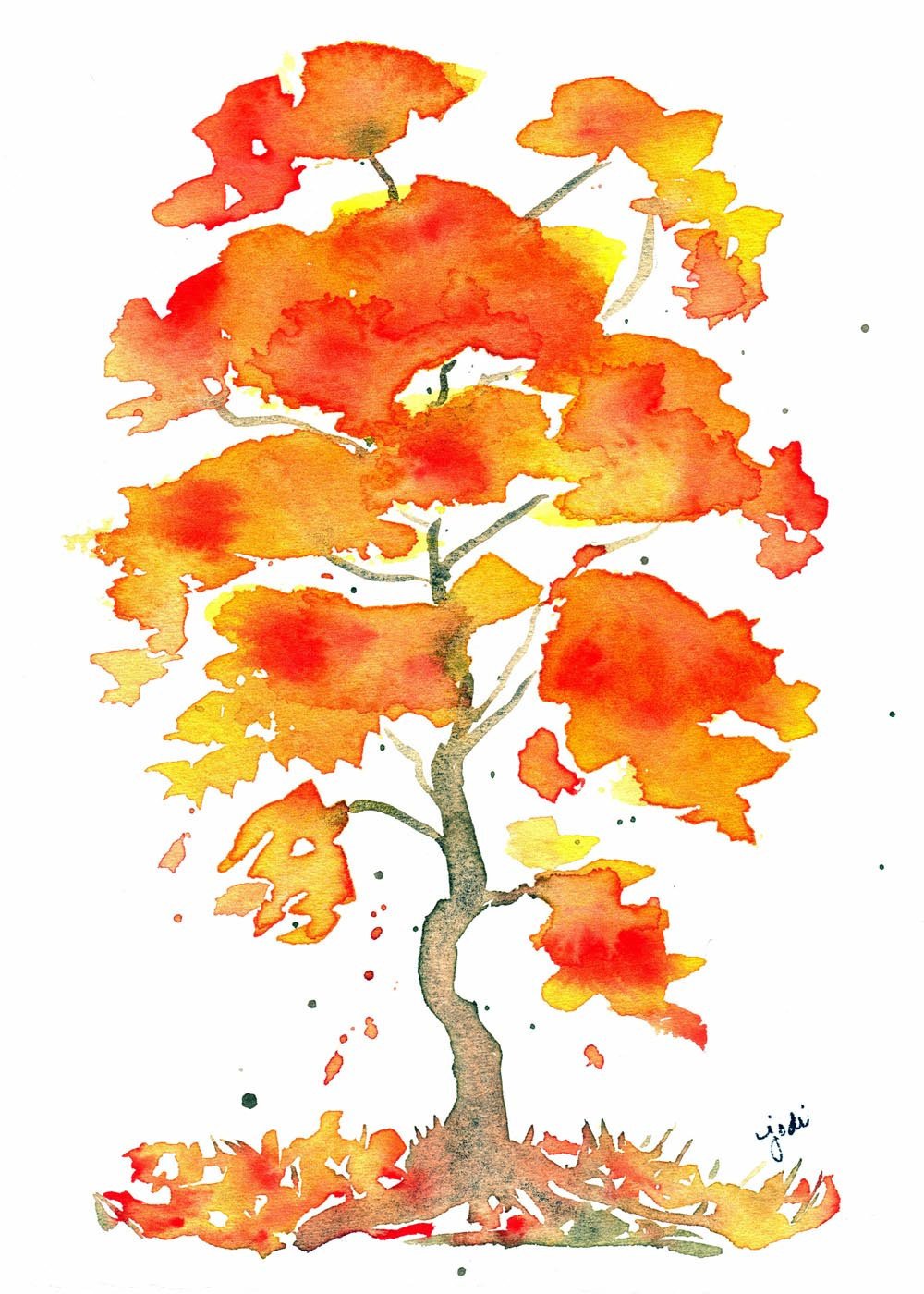 1000x1400 Autumn Tree