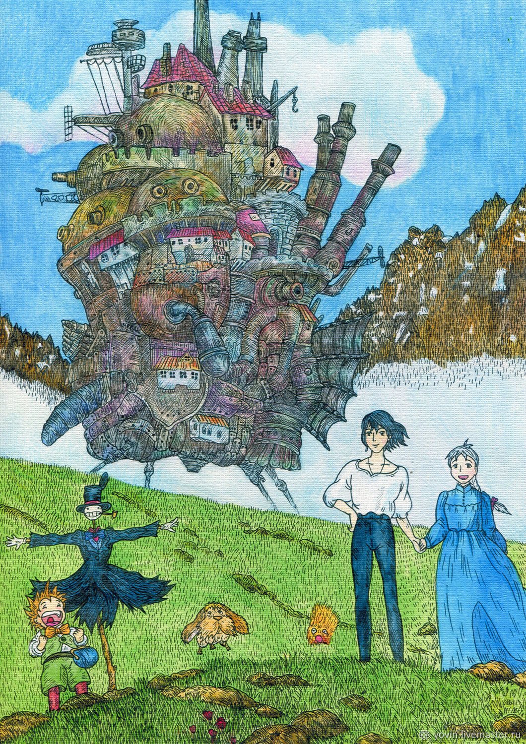 1060x1500 Print Set Of 5 Pcs Anime My Neighbor Totoro Spirited Away Princess