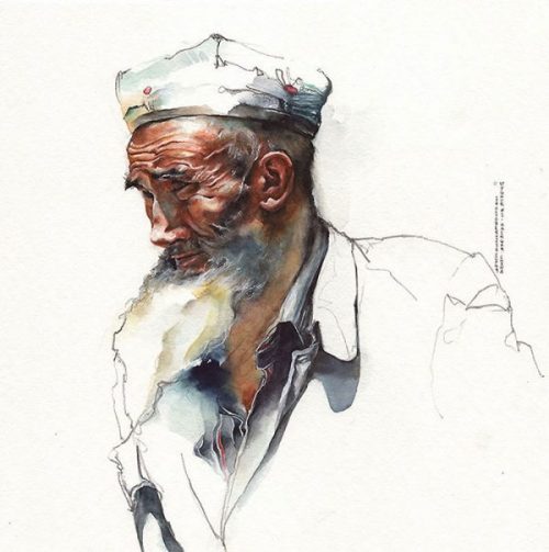 500x503 Magical Watercolor Architecture With Sunga Park