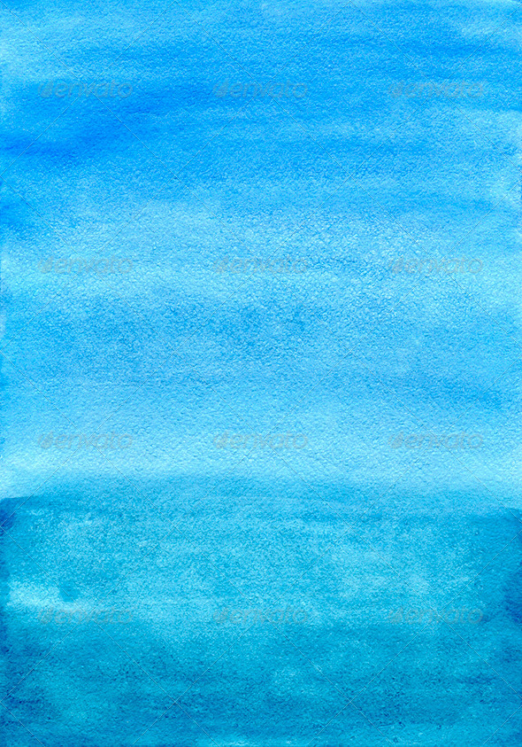 590x843 Blue Watercolor Hand Painted Background By Svitden Graphicriver
