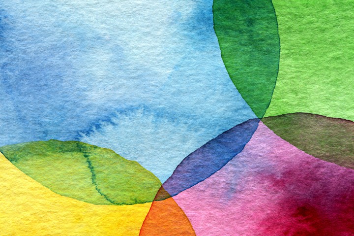 720x479 Abstract Watercolor Circle Painted Background By Rudchenko