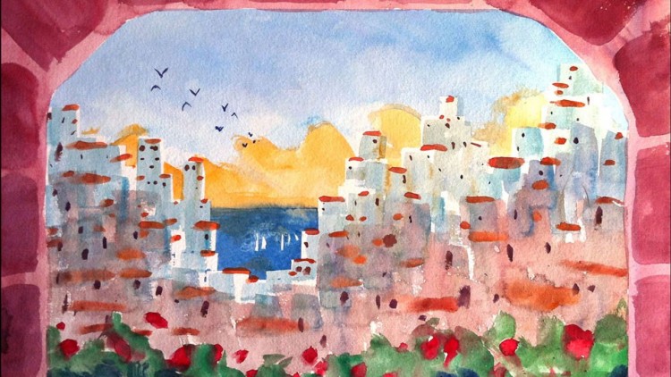 750x422 Paint This Exotic City Watercolor Painting In 3 Easy Steps Udemy