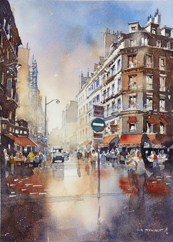 550x770 Big City Scenes In Watercolor
