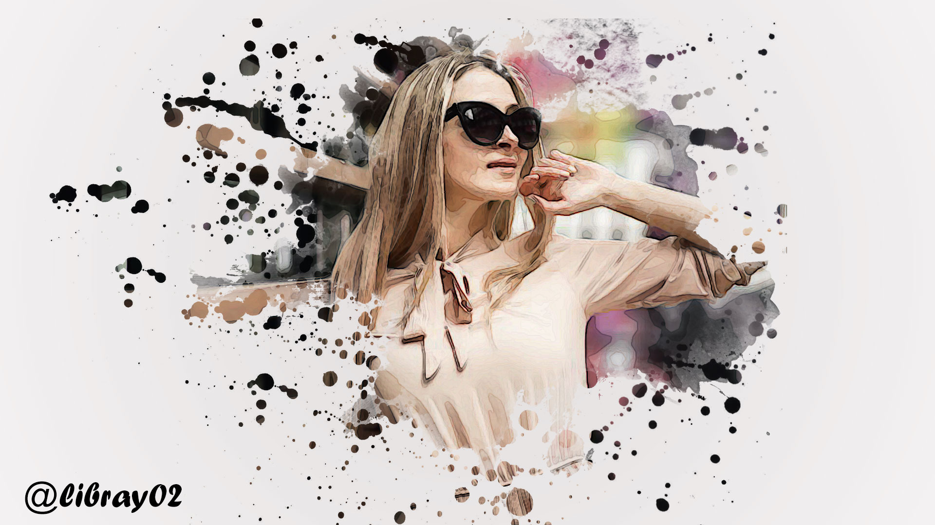 1920x1080 Realistic Watercolor Painting Effect Photoshop Steemit