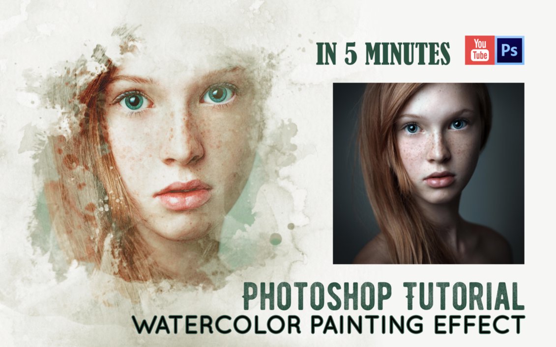 1131x707 Watercolor Painting Effect Tutorial In 5 Minut By Alex Golden