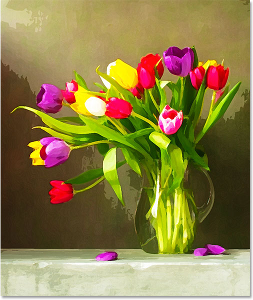 506x600 Watercolor Painting Effect In Photoshop Cs6