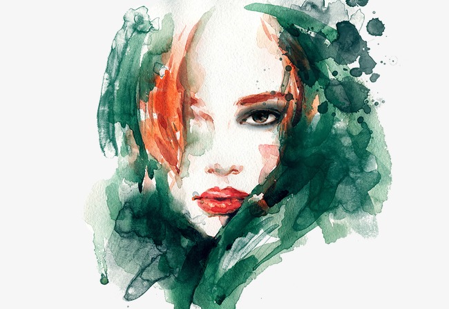 650x447 Beautiful Watercolor Painting Effect, Hand Drawn Sketch, Fashion