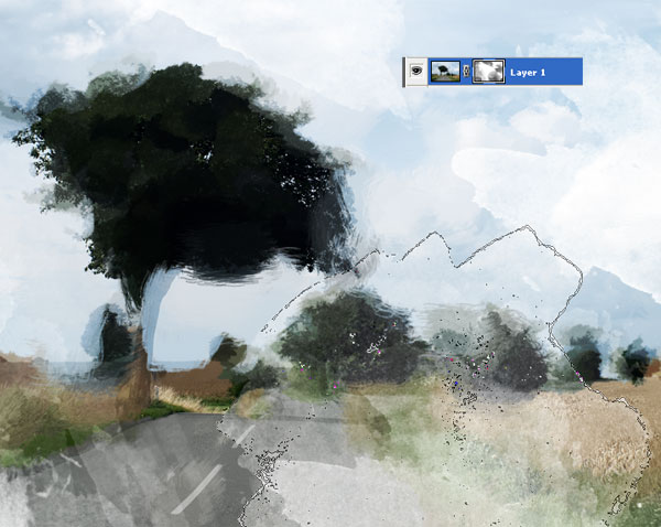 600x478 Create Watercolor Painting Effect With Photoshop Wdremix Top