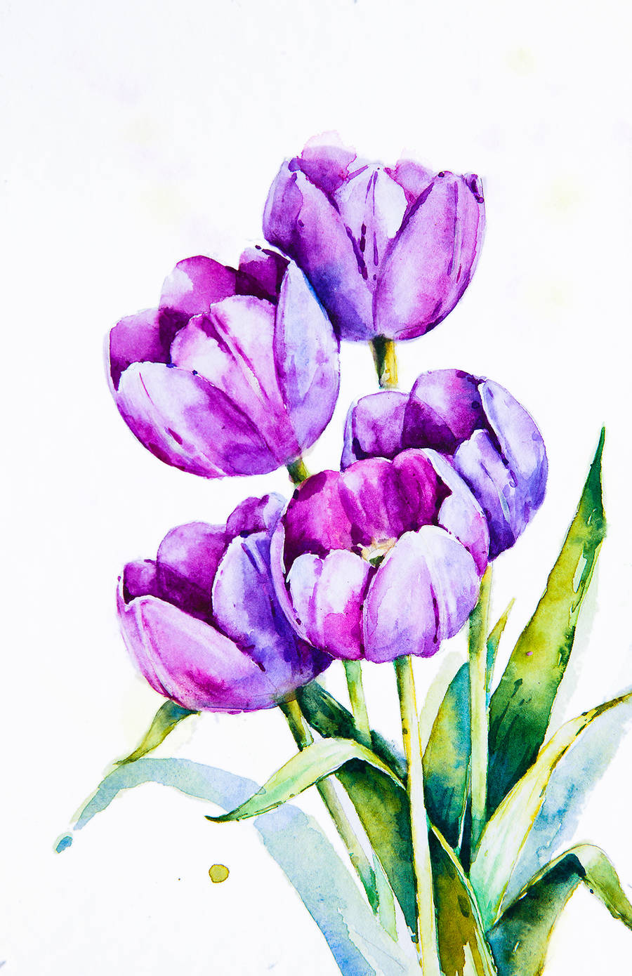 900x1390 Poetic Amp Realistic Flowers Watercolor Paintings Fubiz Media