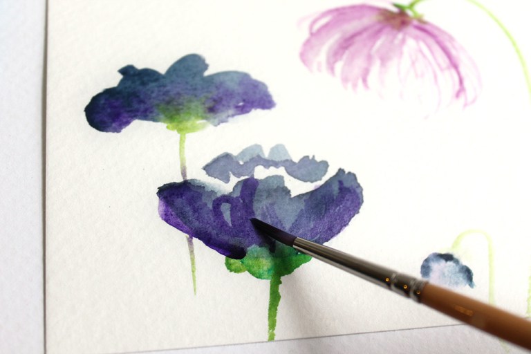 768x512 How To Create Watercolor Flowers Tutorial Plus A Gorgeous Giveaway