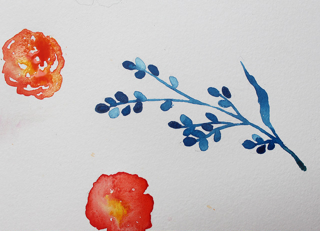 640x462 Easy Watercolor Flower Tutorial
