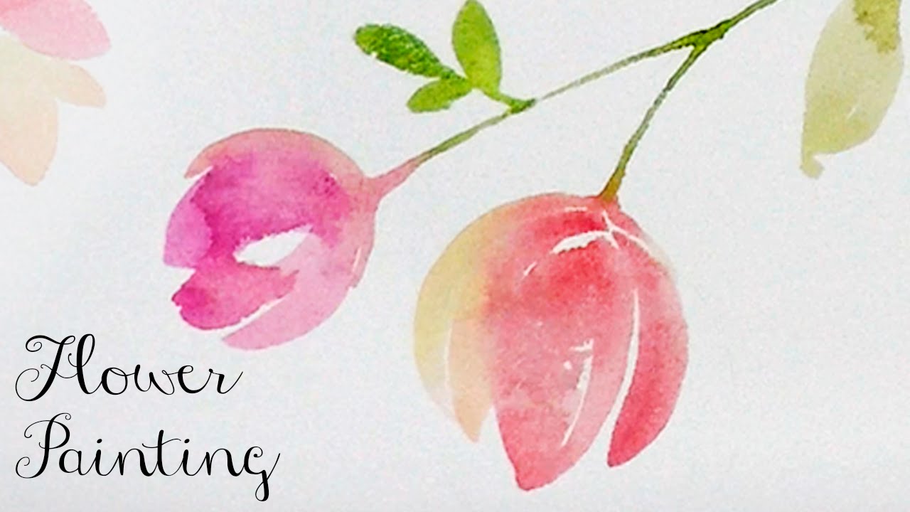 1280x720 Lvl2] Watercolor Tutorial How To Paint Flowers