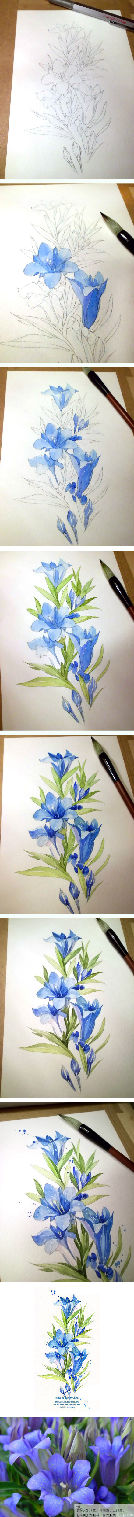 440x4962 20 Delicate Colorful Watercolor Flowers Painting Tutorials In Images