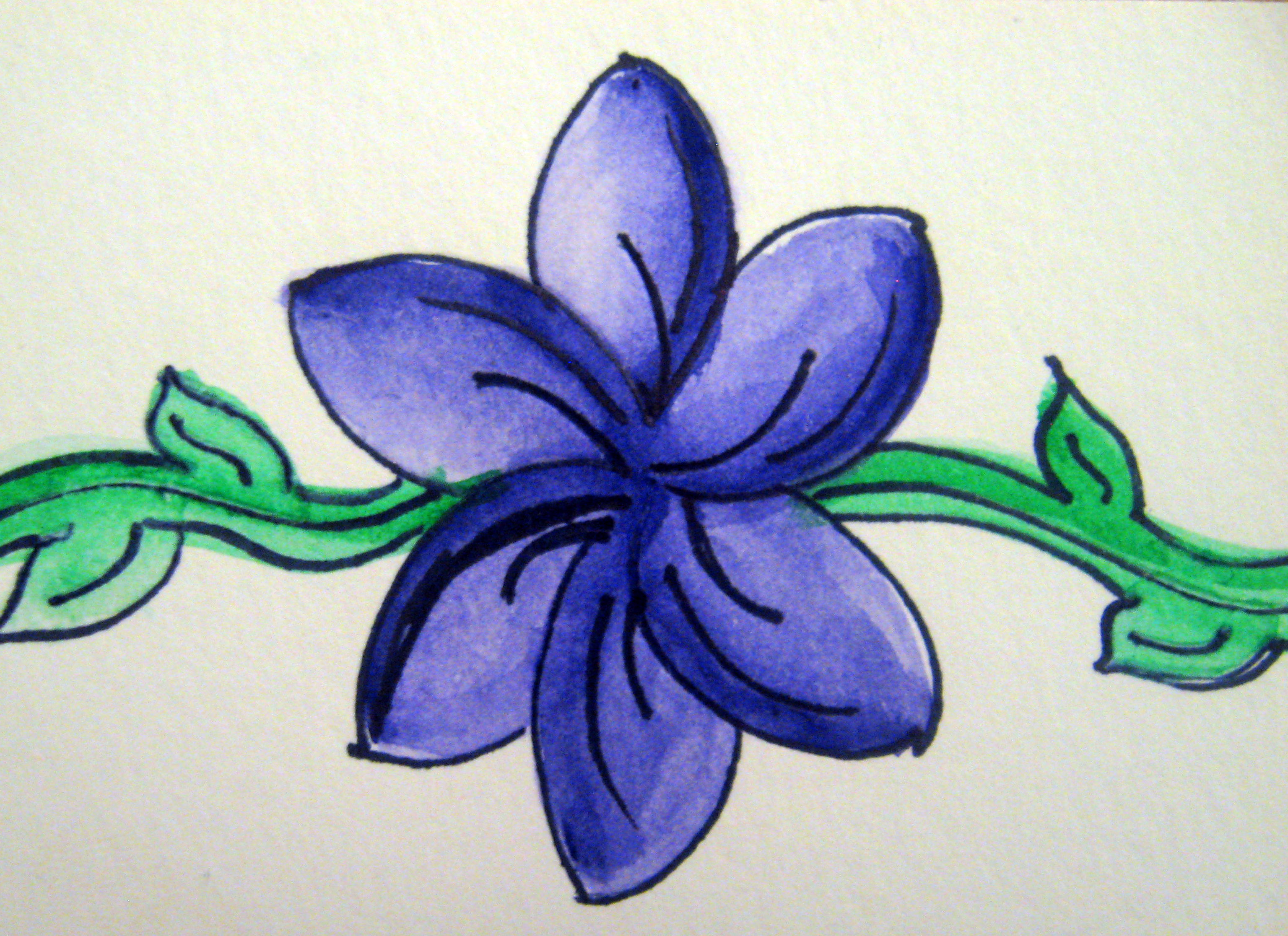 3072x2233 Diy Basic Watercolor Flower Make Something Mondays!