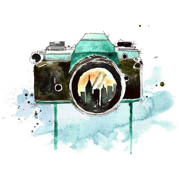 600x600 Photography Quotes Watercolor Painting Print Art Piece