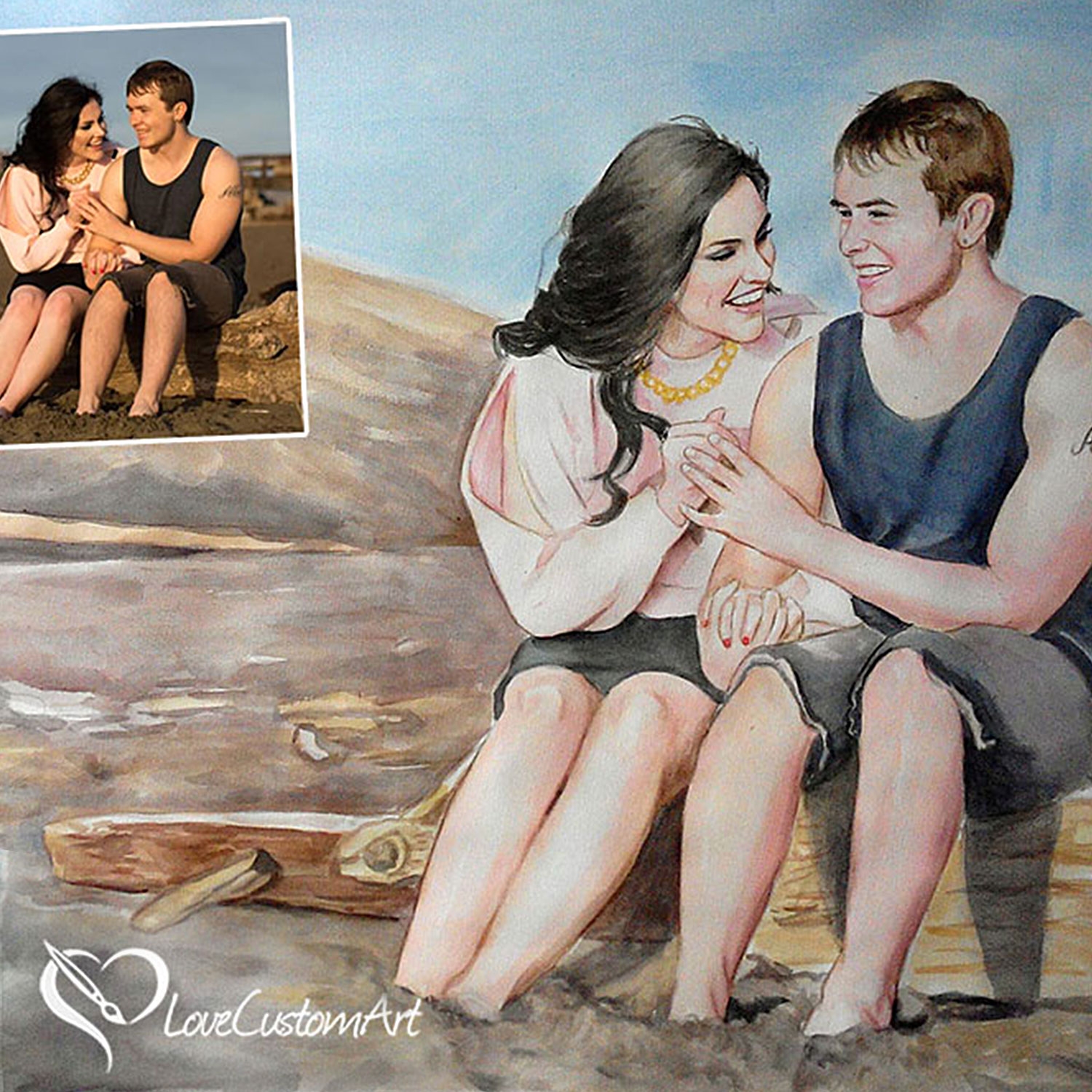 1500x1500 Watercolor Painting From Photo Your Picture As Aquarelle By Love