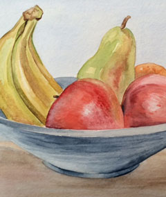 240x284 Watercolor Still Life W Fruit Main Avenue Galleria Amp School Of Art