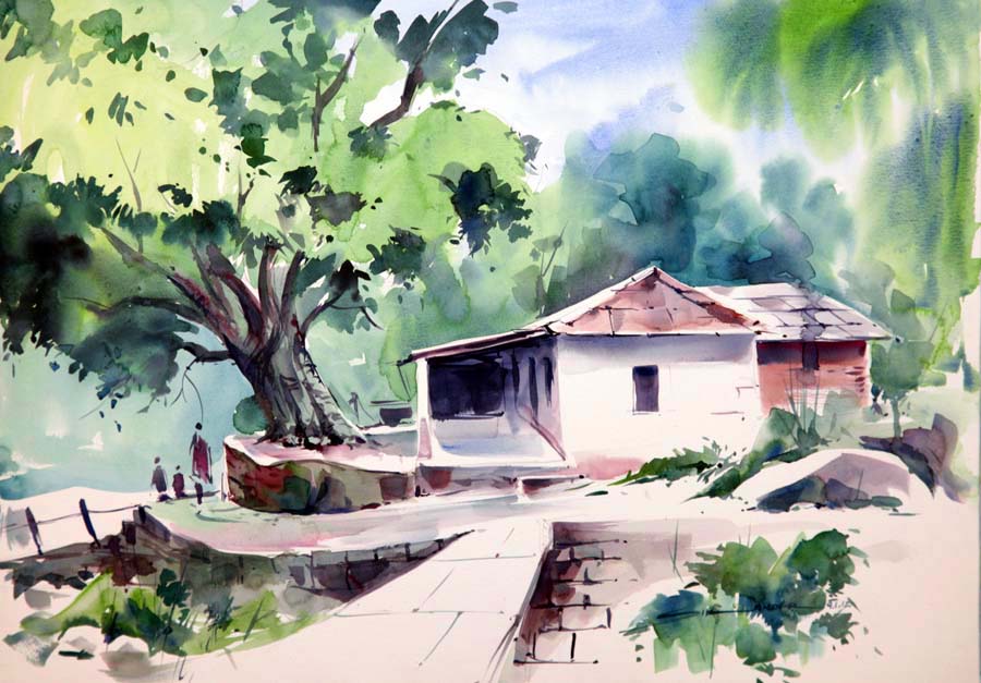 900x627 Landscape Watercolor