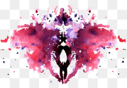 260x180 Rorschach Test Royalty Free Watercolor Painting