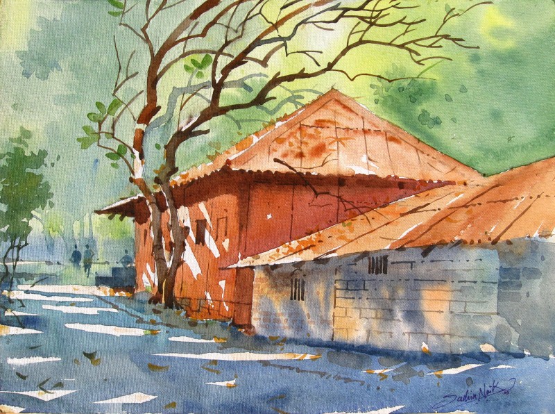 800x596 Watercolour Landscapes By Artist Sachin Naik Landscape Art