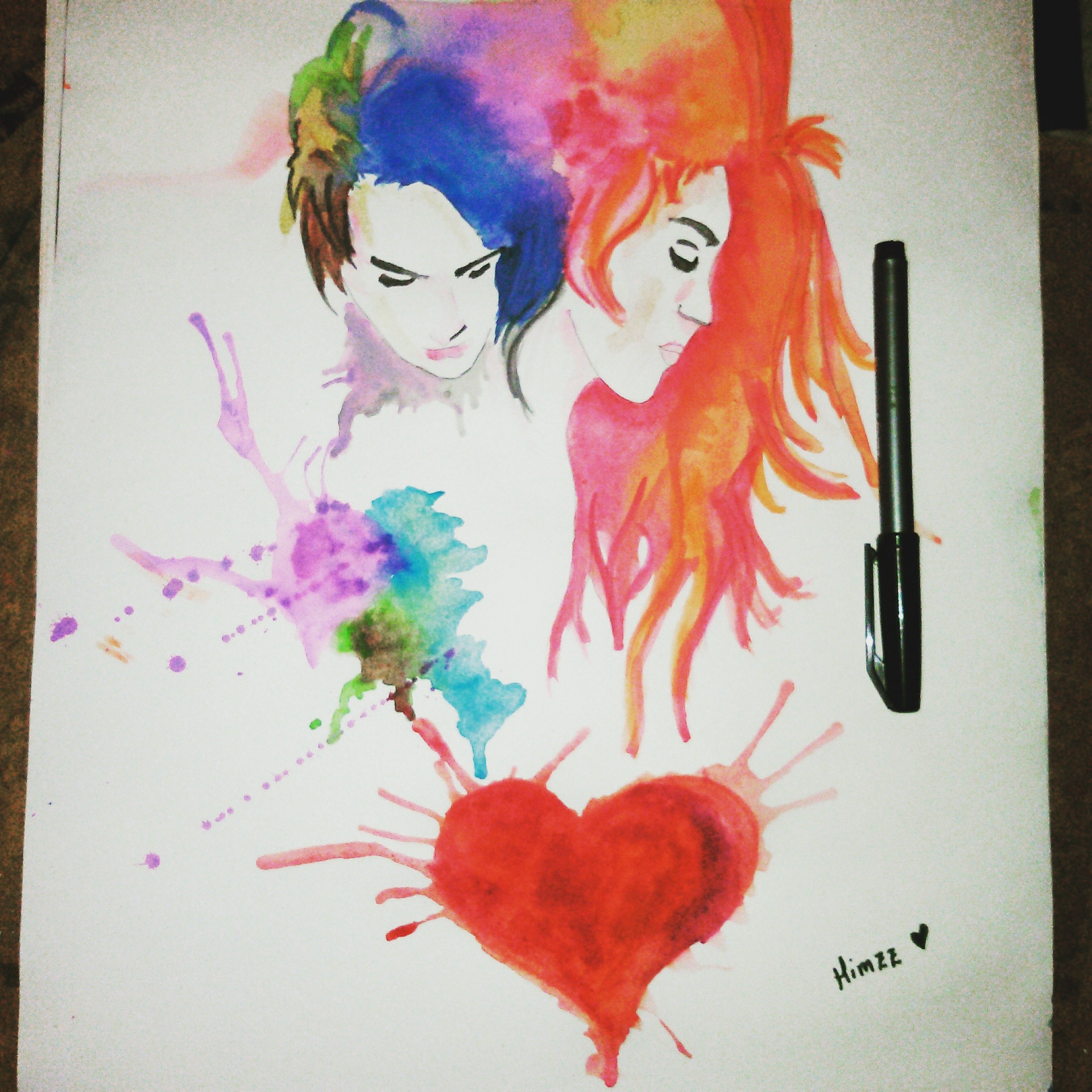 1920x1920 Watercolor Art Decoding Happyness