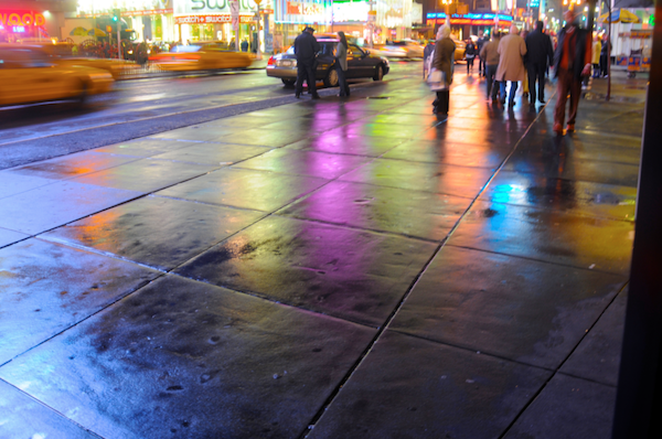 600x398 Watercolor Painting Demonstration City Lights