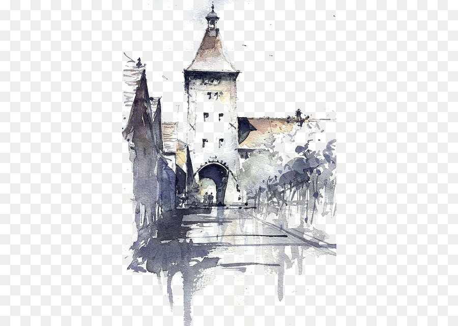 900x640 Watercolor Painting Architecture Tony Belobrajdic Water Colours