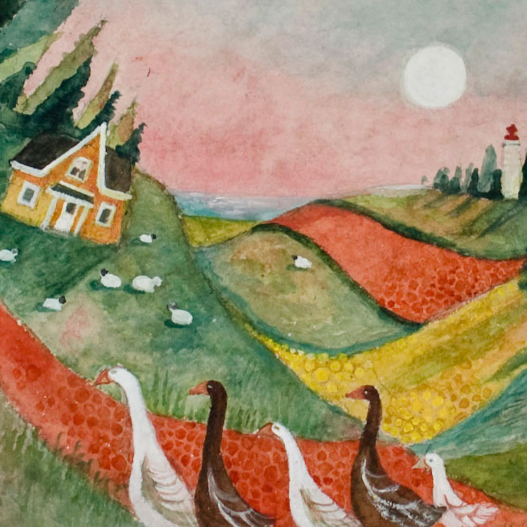 741x741 A Perfect World (Original Watercolor Painting)