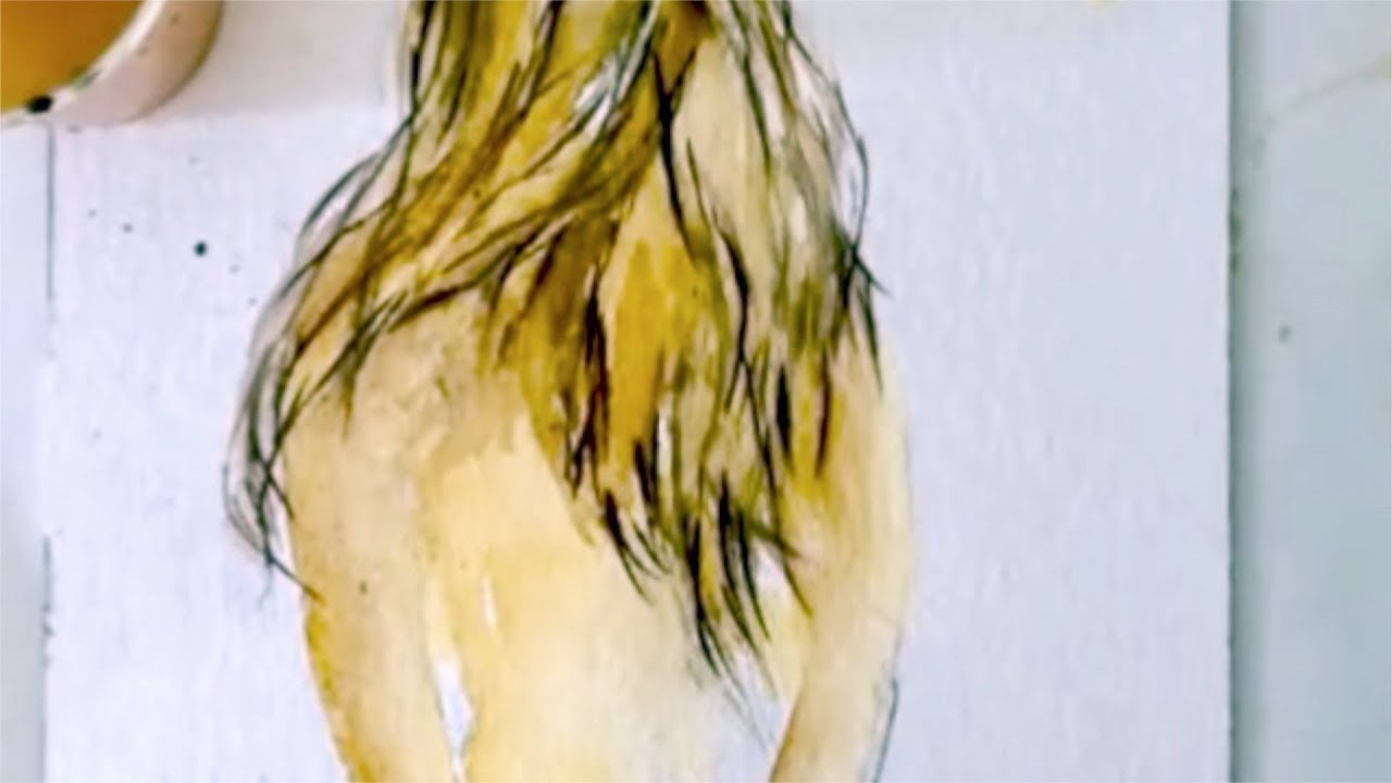 1280x720 Watercolor Painting Tutorial Of A Woman, A Step By Step