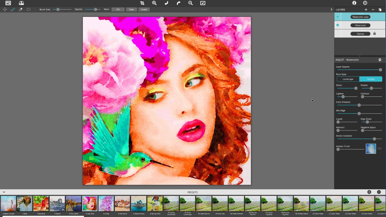 1280x720 Watercolor Studio