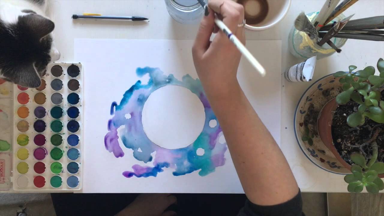 1280x720 How To Paint Watercolor Space